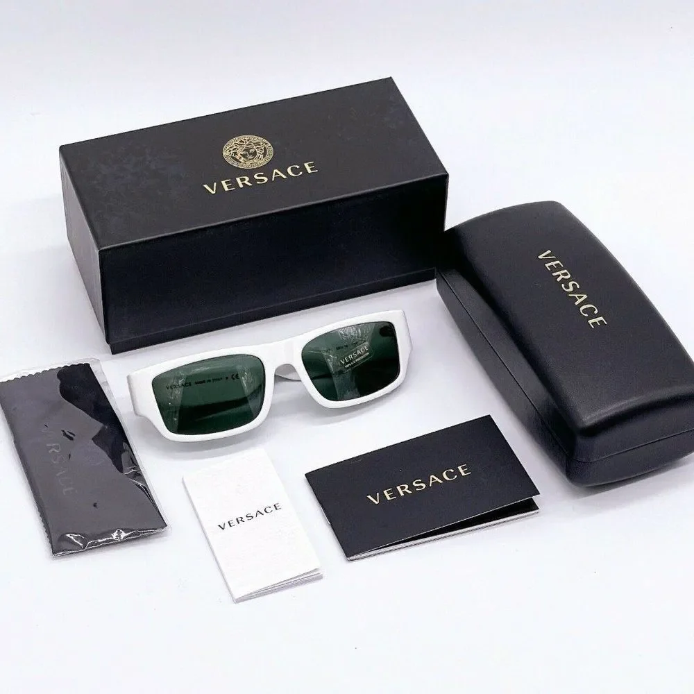 New Versace White Unisex Sunglasses